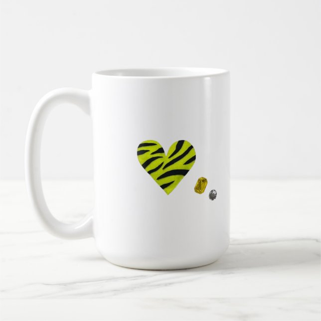 Zebra-heart Coffee Mug (Left)