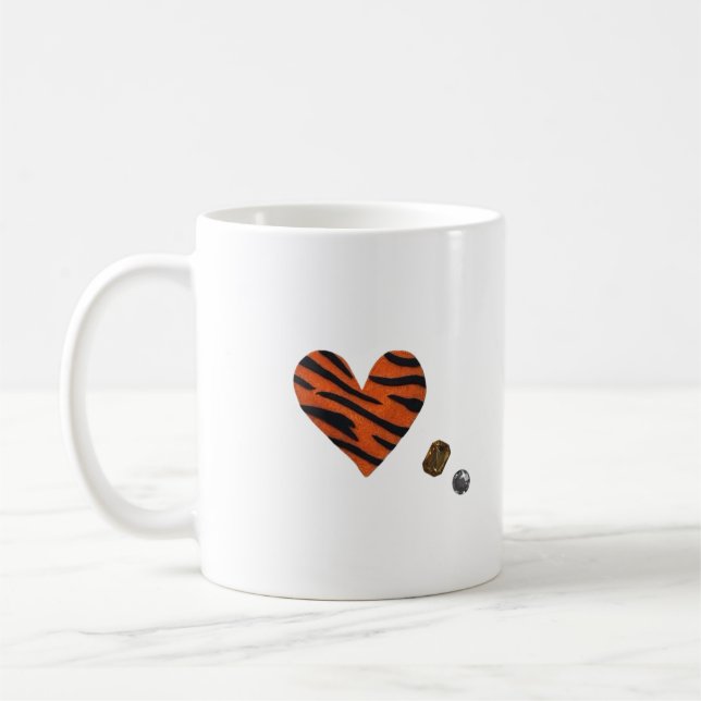 Zebra-heart Coffee Mug (Left)