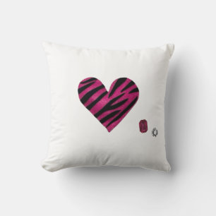 Zebra-heart Cushion