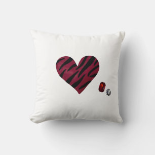 Zebra-heart Cushion