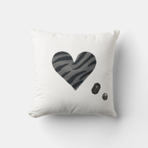 Zebra-heart Cushion