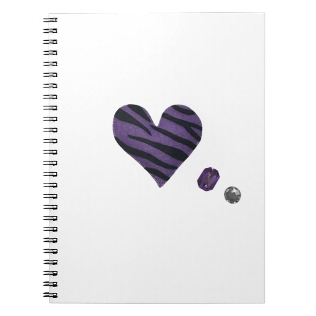 Zebra Heart Notebook (Front)