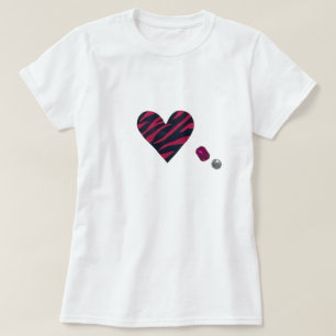 Zebra heart T-Shirt
