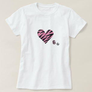 Zebra heart T-Shirt