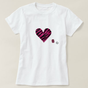 Zebra heart T-Shirt