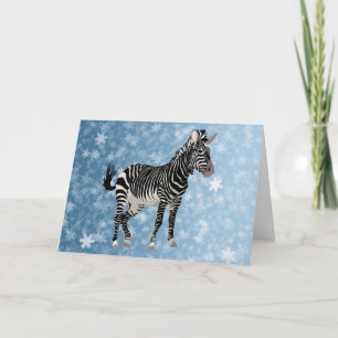 zebra holiday card