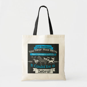 Zebra hoofbeats bag