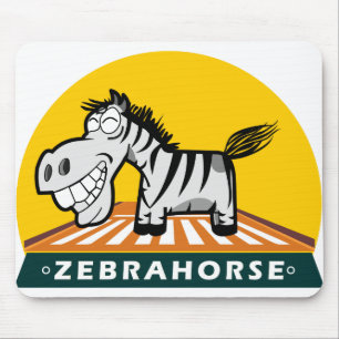 Zebra Hores Mouse Mat