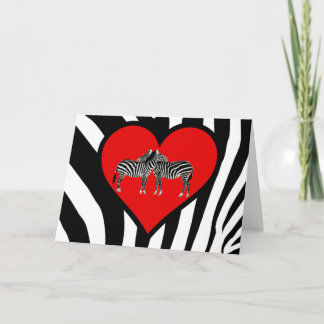 Zebra Hugs Card