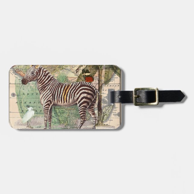 Zebra in Africa Luggage Tag (Front Horizontal)