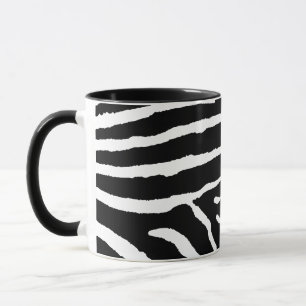 Zebra in Black and Gold Mug