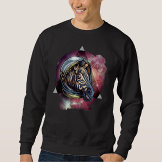 Zebra In Space For Mum Dad And Kids Sweatshirt
