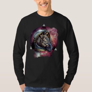 Zebra In Space For Mum Dad And Kids T-Shirt