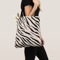 Zebra inspired Black and Beige Throw Pillow