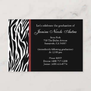 Zebra Invitations