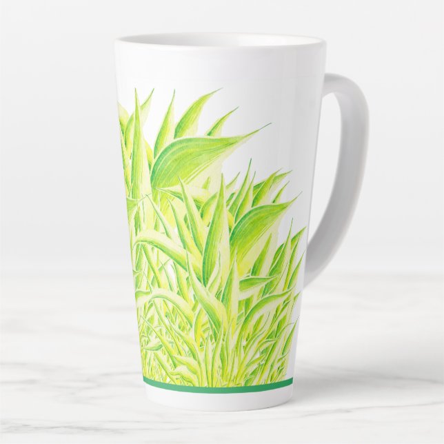 Zebra Iris on a Large Latte Mug (Right Angle)