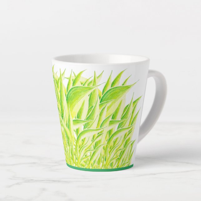 Zebra Iris on a Small Latte Mug (Right Angle)