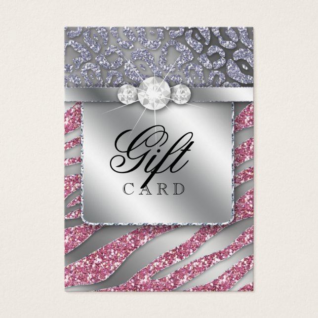 Zebra Jewellery Gift Card Silver (Front)