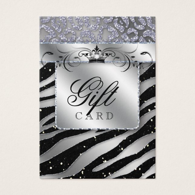 Zebra Jewellery Gift Card Silver crown (Front)