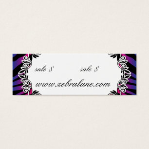 Zebra Jewellery Hang Tag Fashion