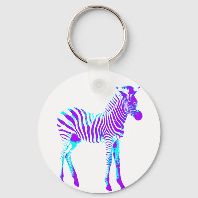  Zebra   Key Ring (Front)