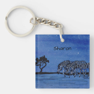 Zebra Key Ring