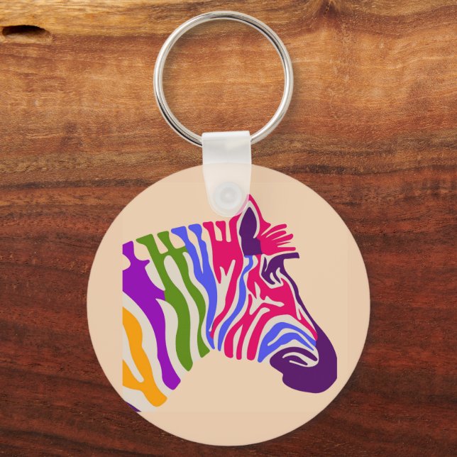 Zebra Keychain (Front)