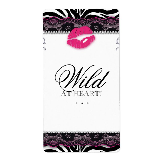 Zebra Lace Makeup Lips Wine Wild at Heart (Front)