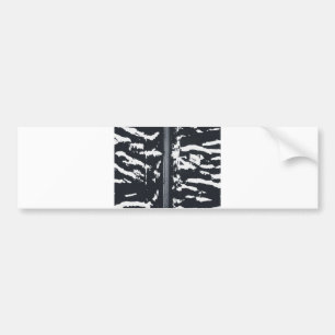 zebra landscape bumper sticker