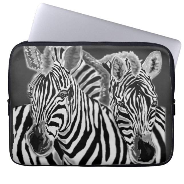 Zebra Laptop Sleeve (Front)