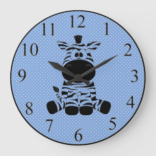 Zebra Large Clock