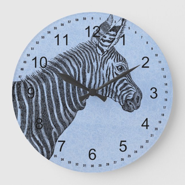 Zebra Large Clock (Front)