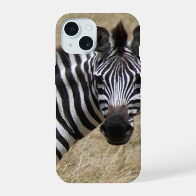 zebra looks iPhone 15 case (Back)
