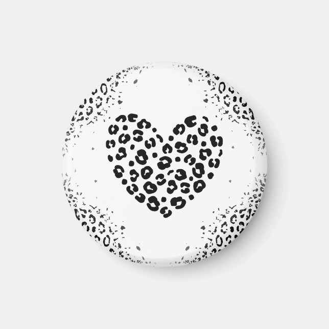 Zebra love greeting card magnet (Front)