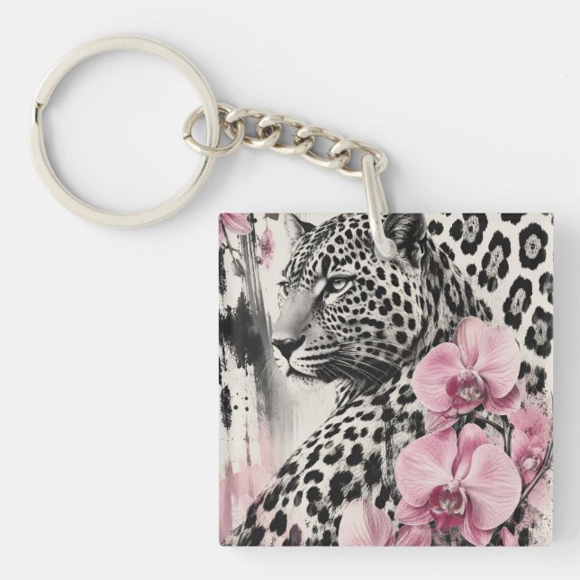 Zebra Love Key Ring (Front)