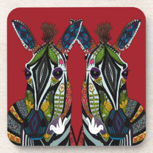 zebra love red coaster