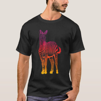 Zebra  Love Wild Horse Zebra Sunrise Beach T-Shirt