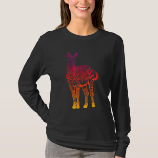 Zebra  Love Wild Horse Zebra Sunrise Beach T-Shirt