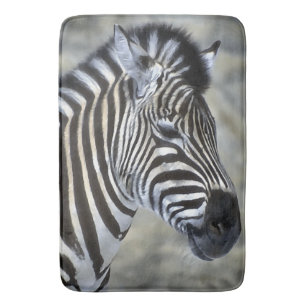Zebra Lovers Art Bath Mat