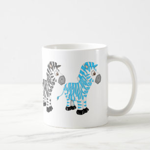 Zebra Lovers fun cartoon coffee mug