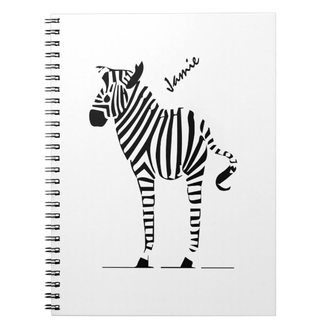 Zebra Lovers Gifts Notebook (Front)
