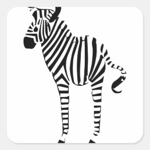 Zebra Lovers Gifts Square Sticker