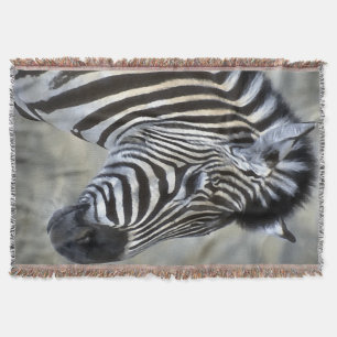 Zebra Lovers Wildlife Art Throw Blanket