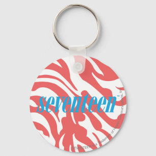 Zebra LtPink Key Ring