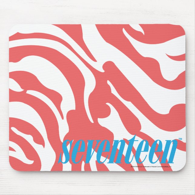 Zebra LtPink Mouse Mat (Front)