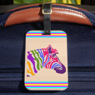Zebra Luggage Tag