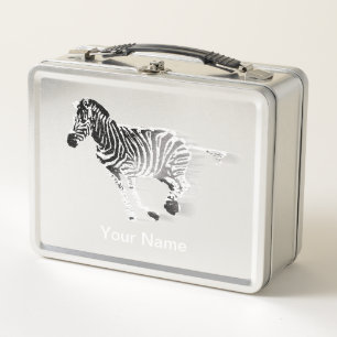 Zebra Lunch Box – Personalised Safari Gift