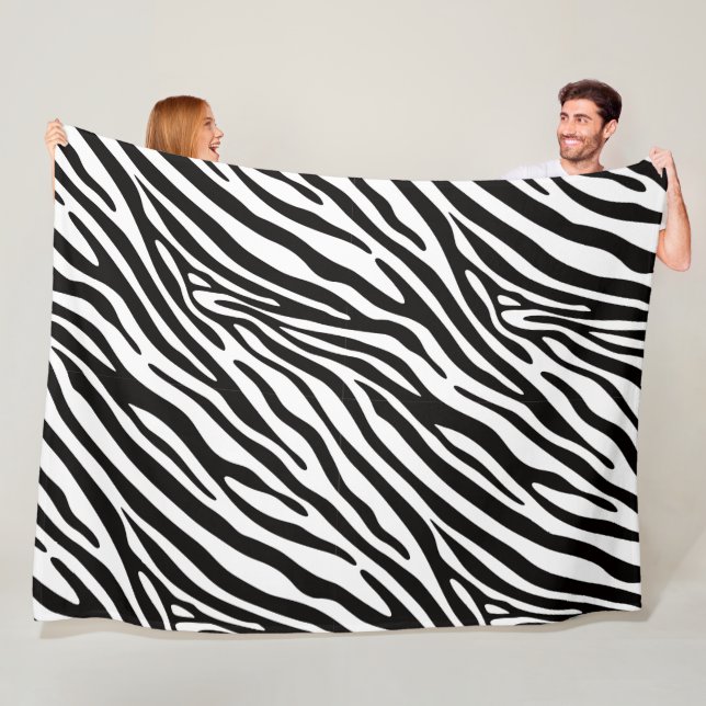 Zebra Luv 60x80 Fleece Blanket (In Situ)