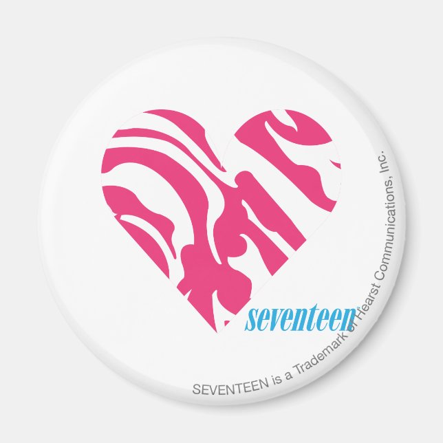 Zebra Magenta 2 Magnet (Front)