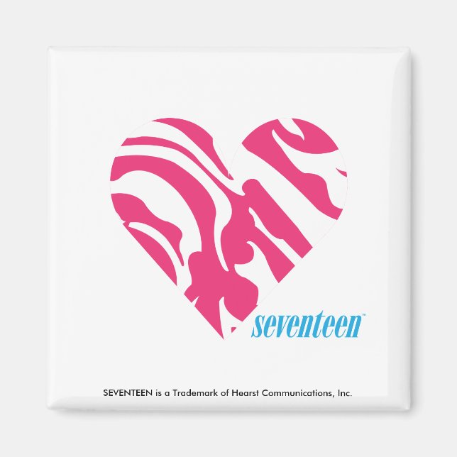 Zebra Magenta 2 Magnet (Front)